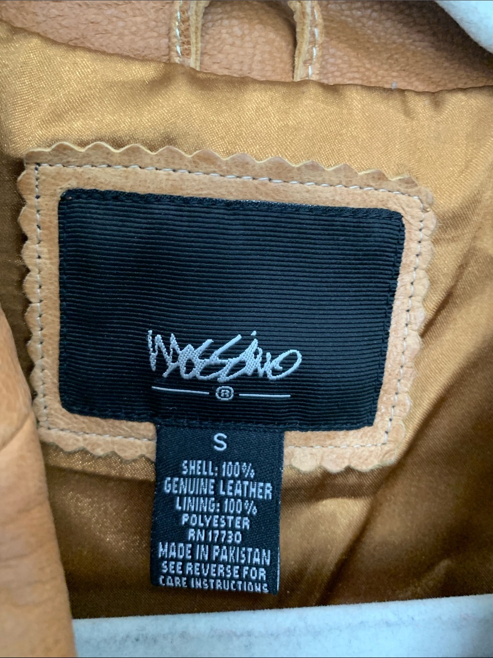Vintage Messino Tailored Tan Leather Jacket - Picture 2 of 8